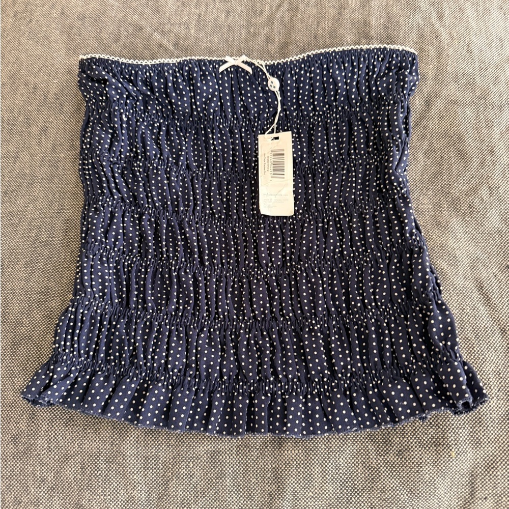 Frankie's Bikinis Navy and White Mini Skirt - Picture 3 of 3